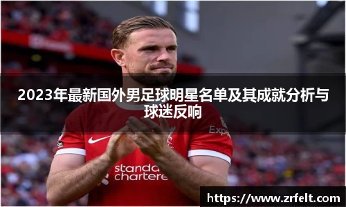 2023年最新国外男足球明星名单及其成就分析与球迷反响